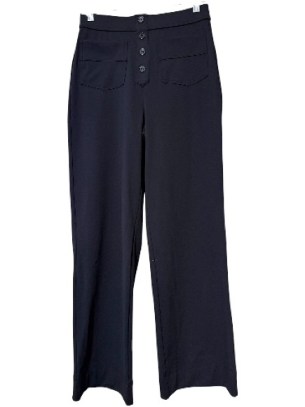 Halara women's size medium black pull on wide leg casual wear bottoms new NWT